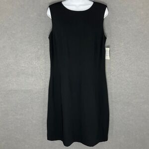 Vintage Black Dress Womens 14 Open Back Beaded Tassel Elegant‎ Party Minimalist